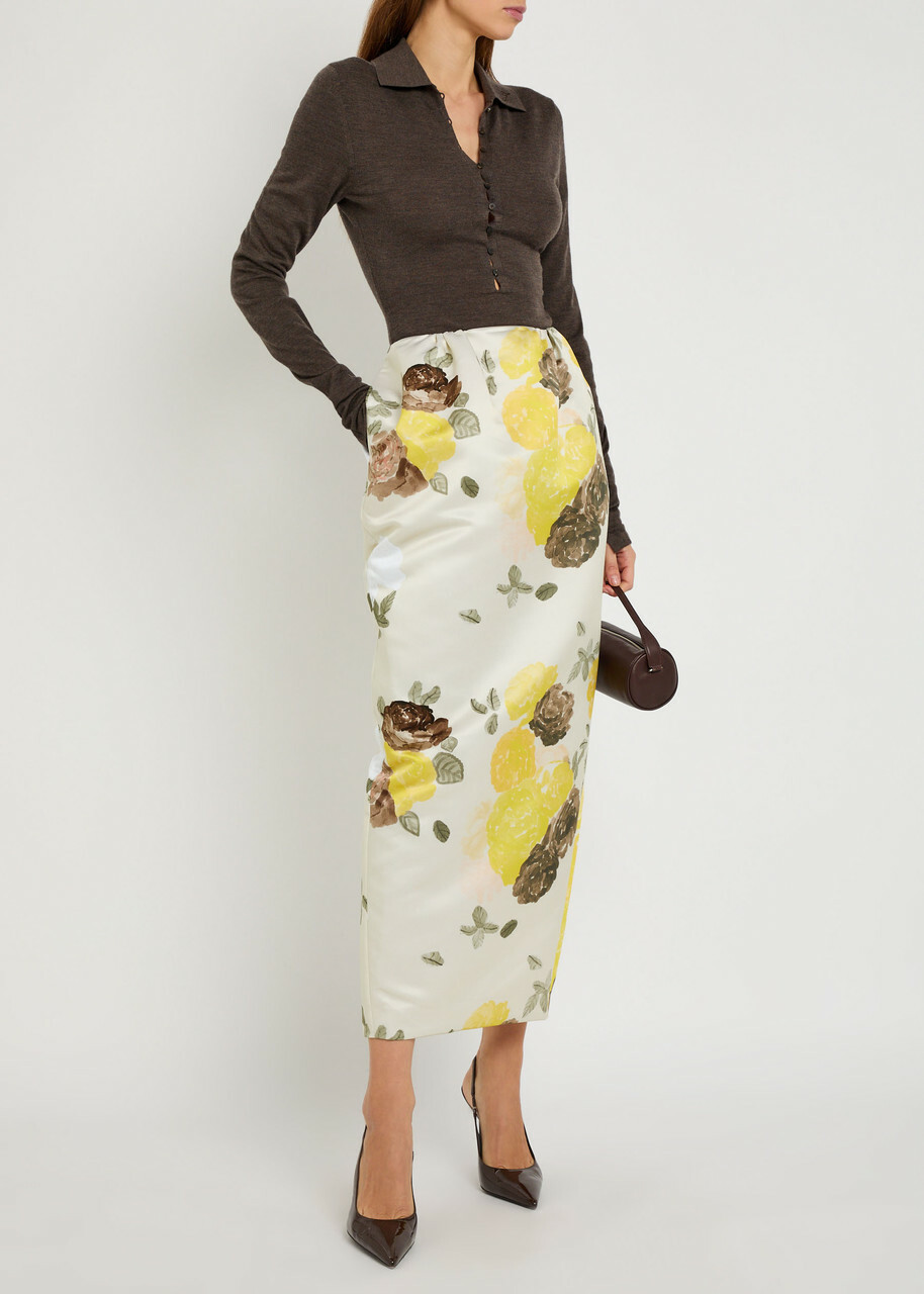 Bernadette Damian Floral-print Midi Skirt Multicoloured 1