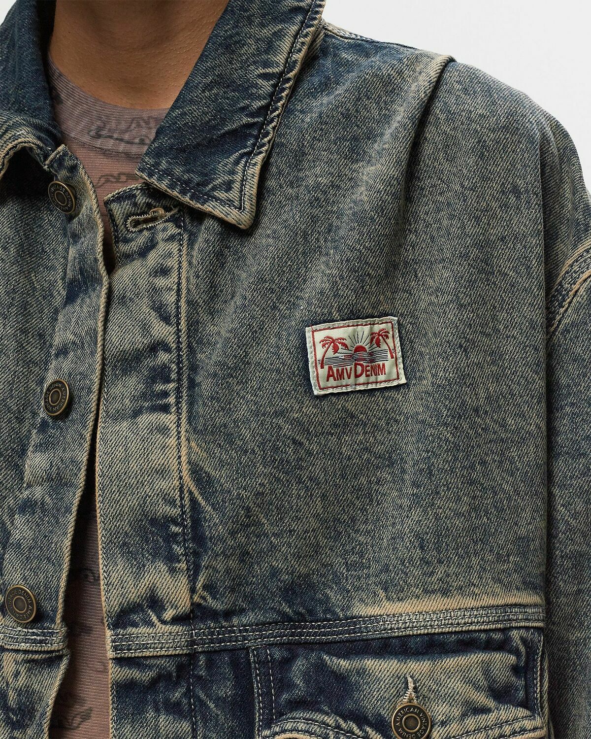 American Vintage Joybird Vest Blue Denim Jackets American Vintage