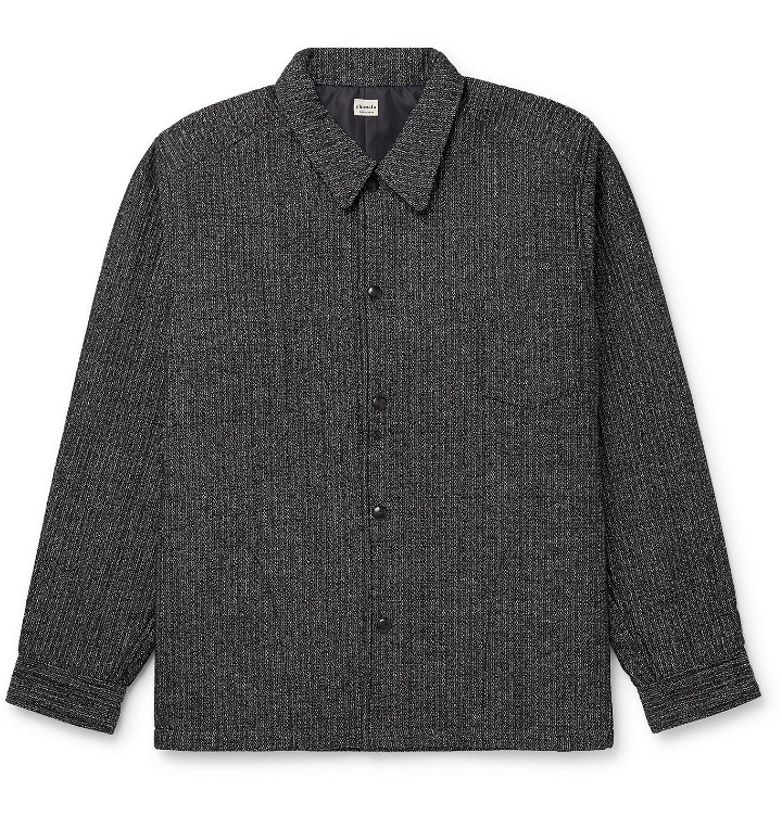 Photo: Chimala - Striped Cotton-Blend Jacquard Shirt Jacket - Black