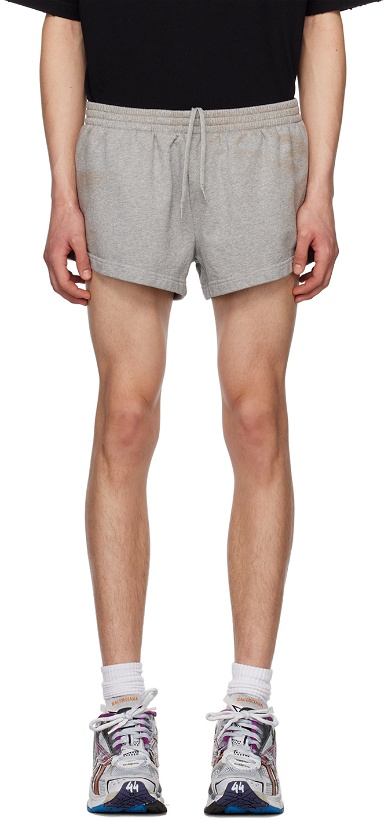 Photo: Balenciaga Gray Elasticized Shorts