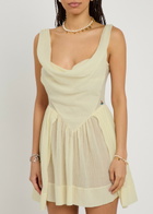 Vivienne Westwood Sunday Logo-embroidered Cotton Gauze Mini Dress No Colour
