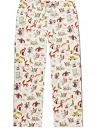 Maison Kitsuné - Olympia Le-Tan Printed Cotton-Poplin Pyjama Trousers - White