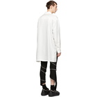 D.Gnak by Kang.D White High-Low Pyjama Silk Shirt