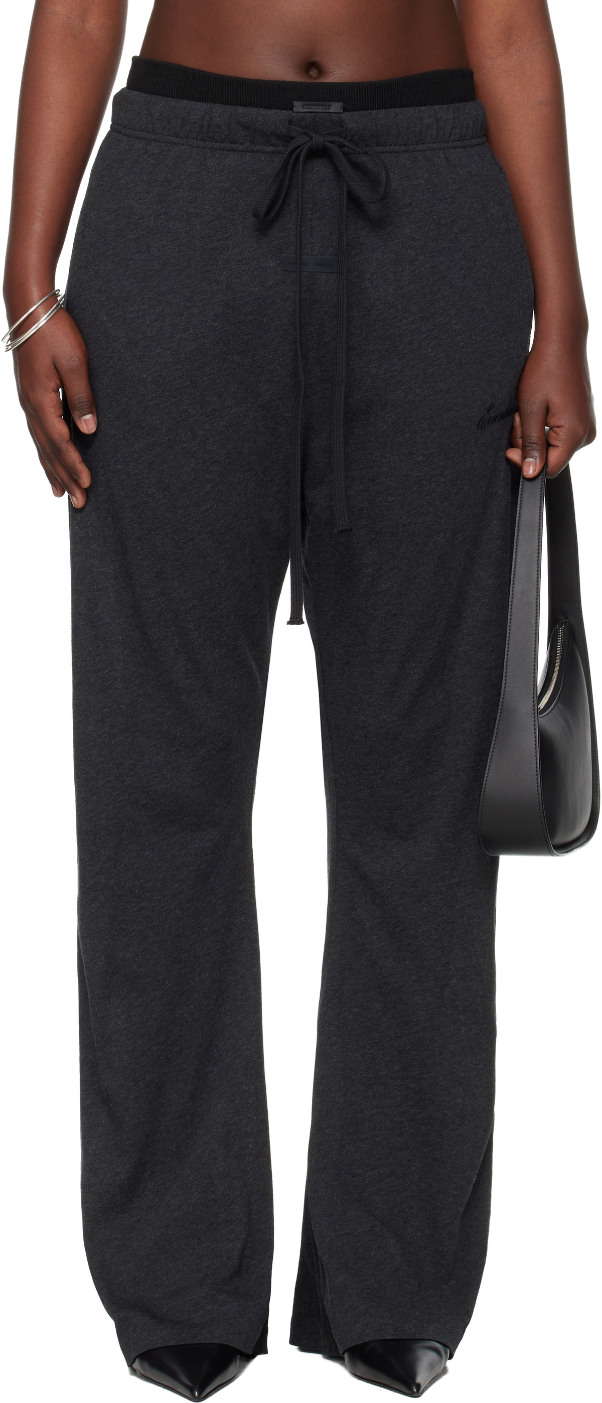 Fear of God ESSENTIALS Gray Holiday Jersey Flare Lounge Pants