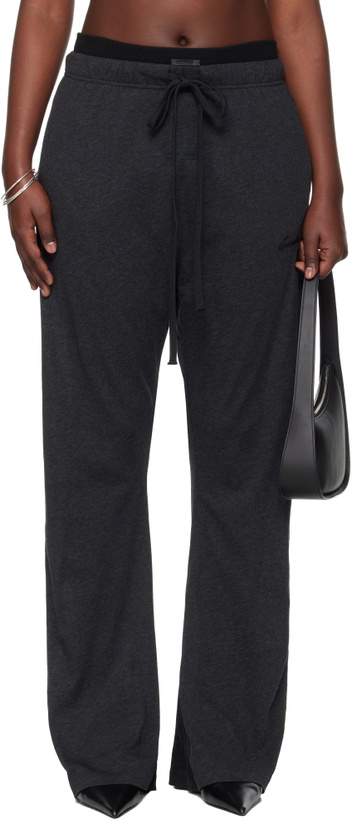 Photo: Fear of God ESSENTIALS Gray Holiday Jersey Flare Lounge Pants