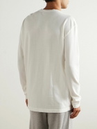 The Elder Statesman - Cotton and Cashmere-Blend T-Shirt - White