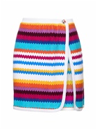MISSONI - Chevron French Terry Knit Mini Skirt