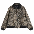 Engineered Garments Men's Leopard Jacquard LL Jacket in Brown