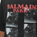 Balmain Men's 44 Oversized T-Shirt in Black/Red