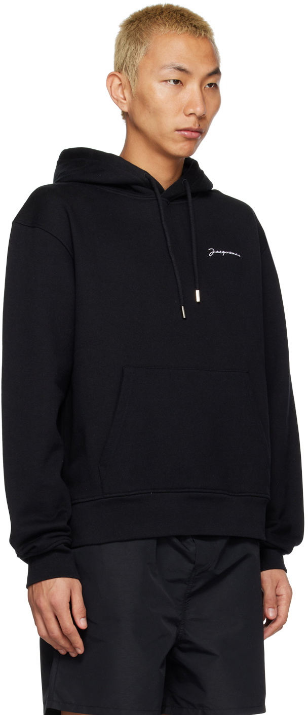 Jacquemus Le Brodé cotton hoodie - Grey