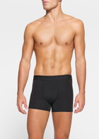 Skims Stretch-cotton Boxer Briefs set of Three Black
