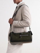 Berluti - Périple Barrel Leather-Trimmed Suede Messenger Bag