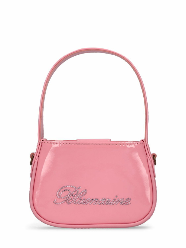 Photo: BLUMARINE - Mini Patent Leather Top Handle Bag