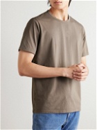 Mr P. - Garment-Dyed Cotton-Jersey T-Shirt - Brown