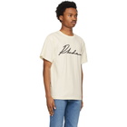 Rhude Off-White Logo Script T-Shirt