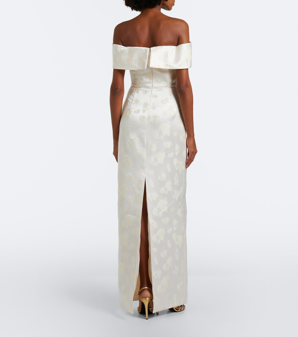 Markarian Bridal Clover brocade bustier gown