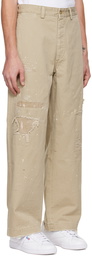 Polo Ralph Lauren Beige Burroughs Distressed Trousers