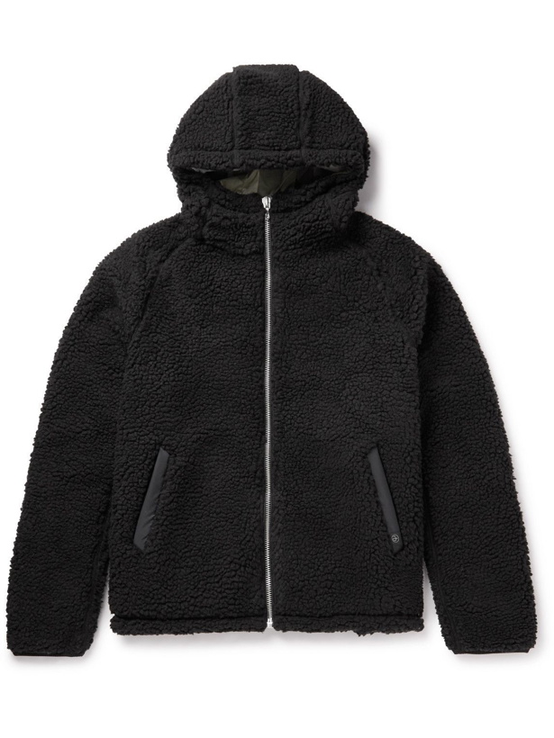 Photo: Rag & Bone - Shell-Panelled Sherpa Hooded Jacket - Black