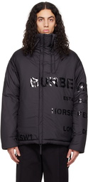 Burberry Black Horseferry Parka Jacket