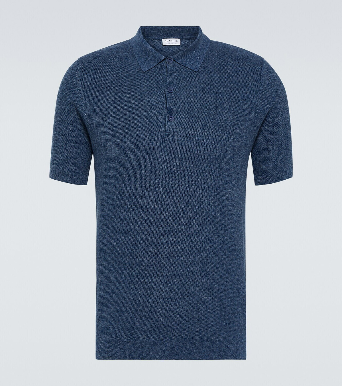 Sunspel Knitted Cotton Polo Shirt Sunspel 6064