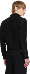 Fax Copy Express Black Fleece Zip-Up Jacket