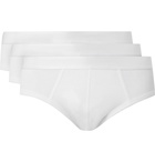 CDLP - Three-Pack Stretch-Lyocell Briefs - White