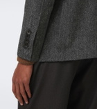Rubinacci Herringbone virgin wool blazer