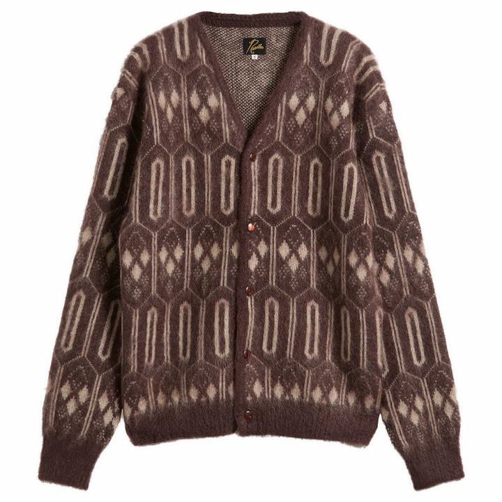 Photo: Needles Women's Mohair Cardigan in Burgundy