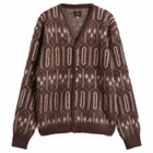 Needles Women's Mohair Cardigan in Burgundy