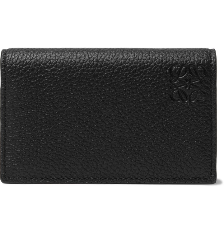 Photo: Loewe - Full-Grain Leather Billfold Wallet - Black