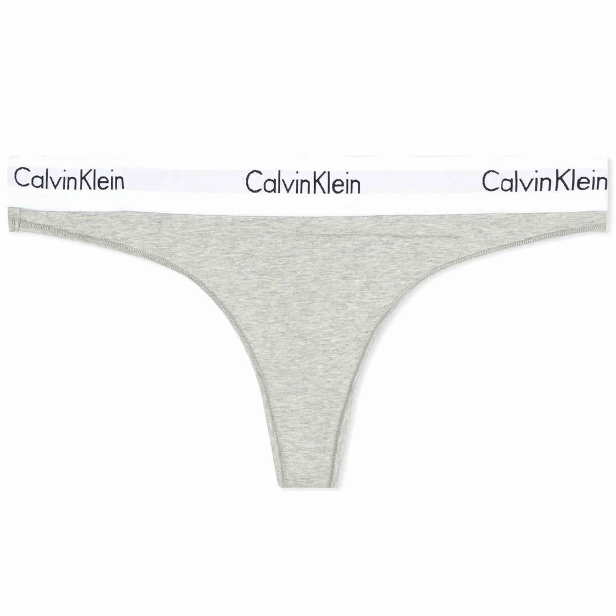 CALVIN KLEIN - Women's logo thong - Grey - 000QF7188EP7X