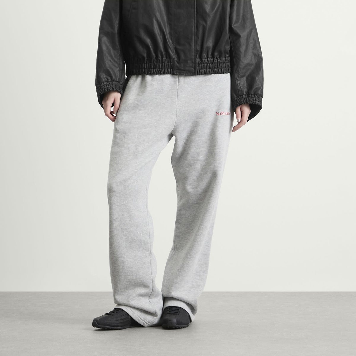 No Problemo Women's Mini Problemo Straight Sweatpant in Sport Grey