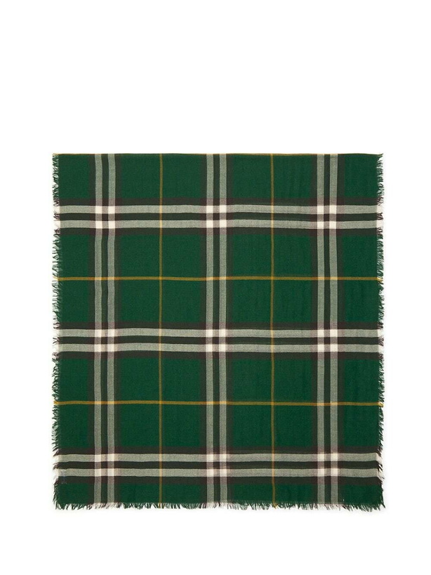 Photo: Burberry Check Wool Scarf