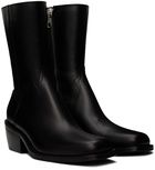 Dries Van Noten Black Zip Boots