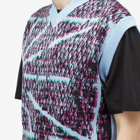 PACCBET Men's Mesh Camo Knitted Vest in Blue