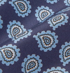 E.MARINELLA - 8.5cm Paisley-Print Silk-Twill Tie - Blue