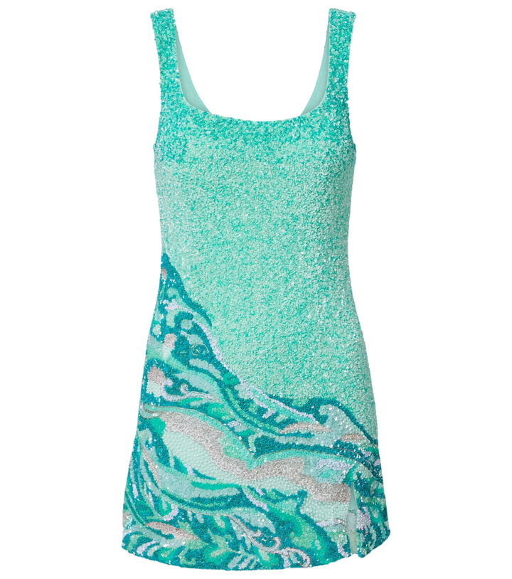 Photo: Là Fuori Sea embroidered minidress