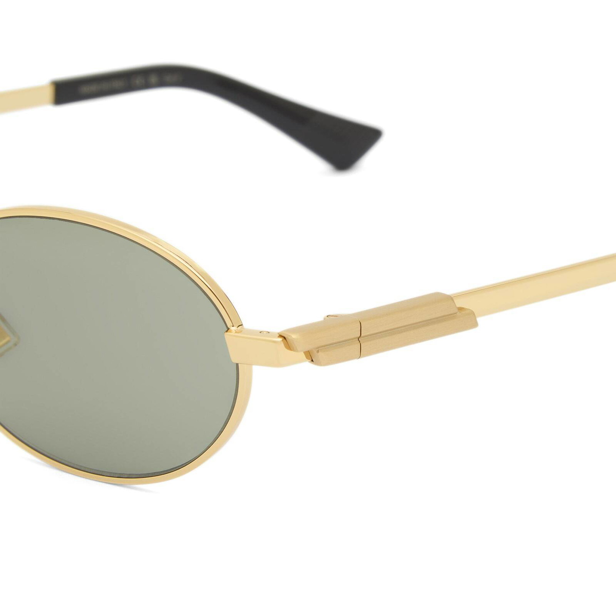Bottega Veneta Eyewear Bottega Veneta BV1470S Sunglasses in Gold/Green 