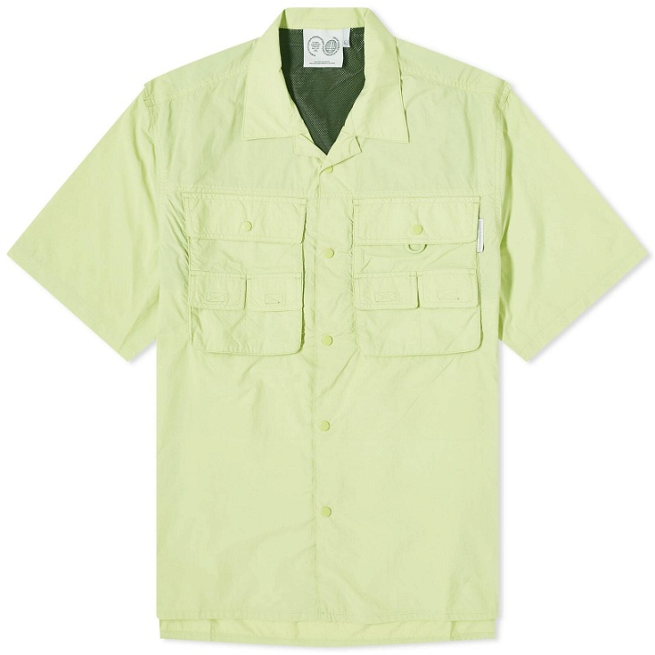 Photo: Purple Mountain Observatory Men's Short Sleeve Trail Shirt in Lime