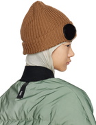 C.P. Company Brown Goggle Beanie