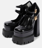 Versace - Medusa leather platform pumps