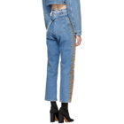 Off-White Blue Tulle Jeans
