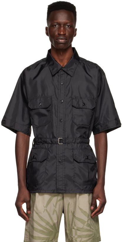 Photo: Engineered Garments Black Polyester Shirt