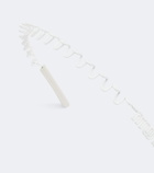 Miu Miu Logo leather-trimmed headband