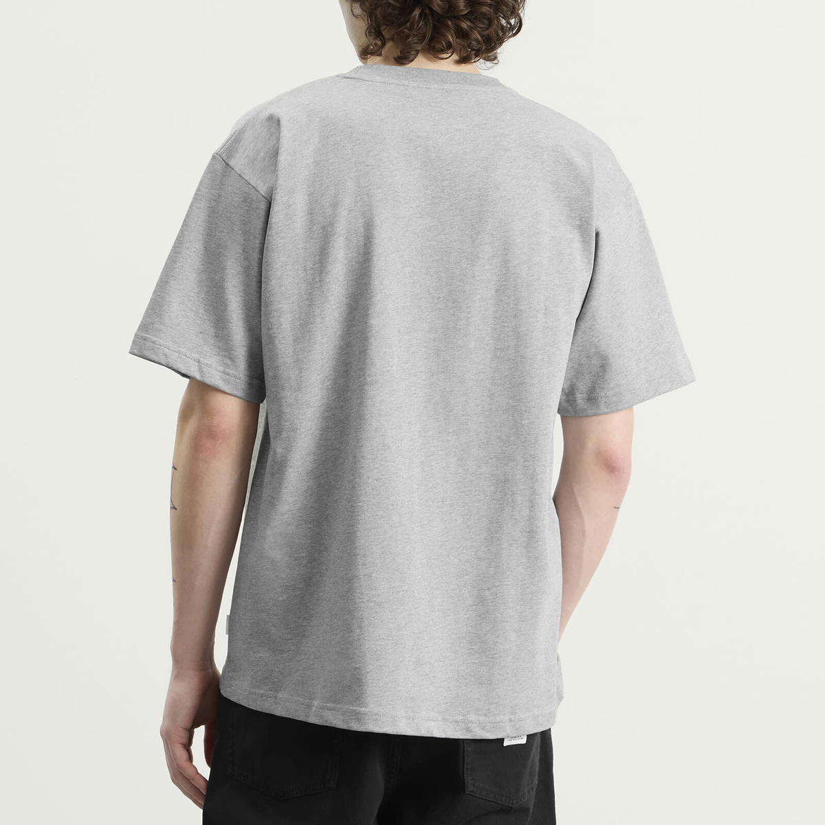 Norse Projects Men's Standard Heavy Loose T-Shirt in Grey Melange