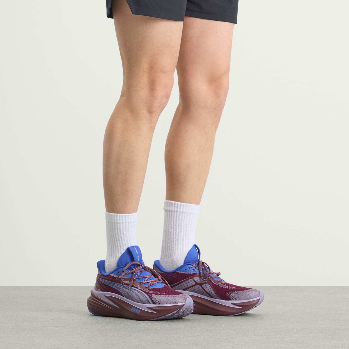 Puma Men's Running MagMax NITRO 2 Sneaker in Ruby Shimmer/Royal Sapphire