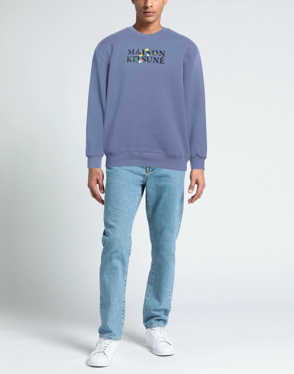 Maison Kitsuné Mens Sweatshirt in Purple