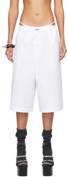ABRA White Boxer Shorts