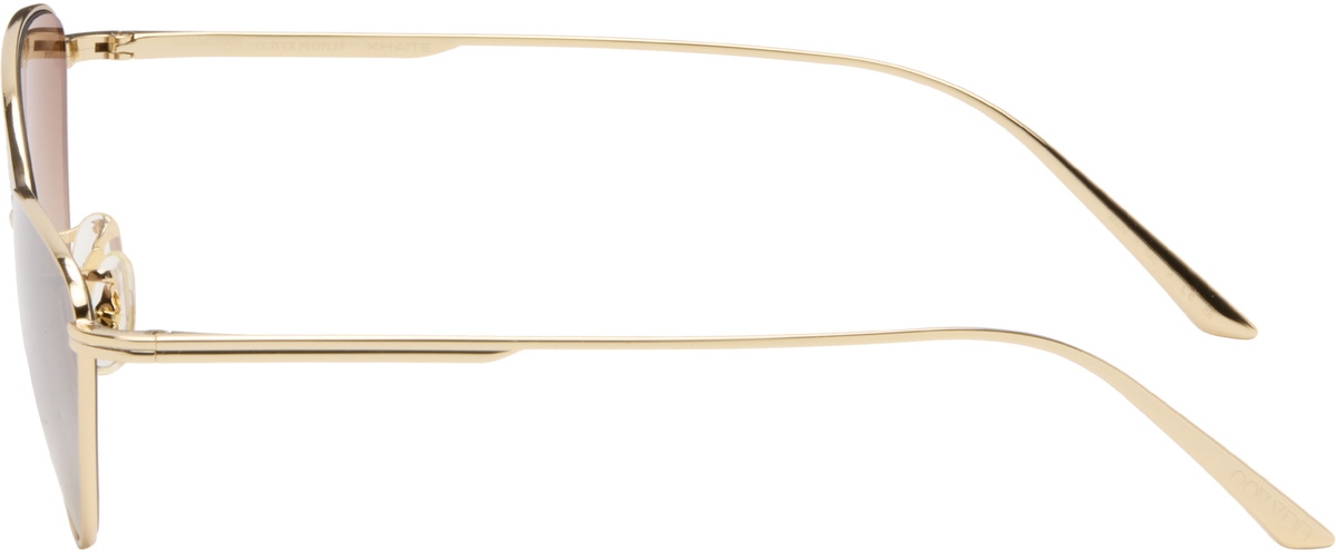 KHAITE Gold Oliver Peoples Edition 1998C Sunglasses