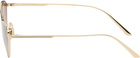 KHAITE Gold Oliver Peoples Edition 1998C Sunglasses